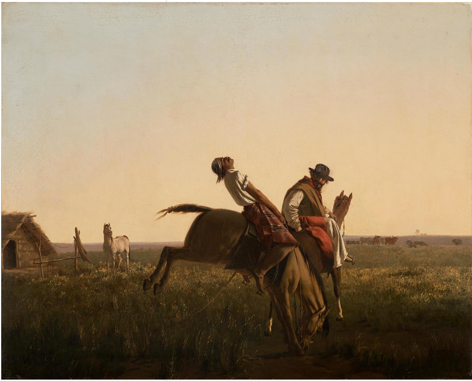 Uruguay - Juan Manuel Blanes - Atardecer, 1875 - 1878, Óleo sobre tela, 36 × 30 cm.