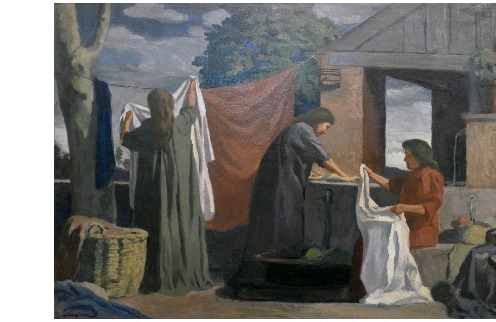 Uruguay - Joaquín Torres García - La colada, 1903 - Óleo sobre tela 69,5 × 76,5-cm.