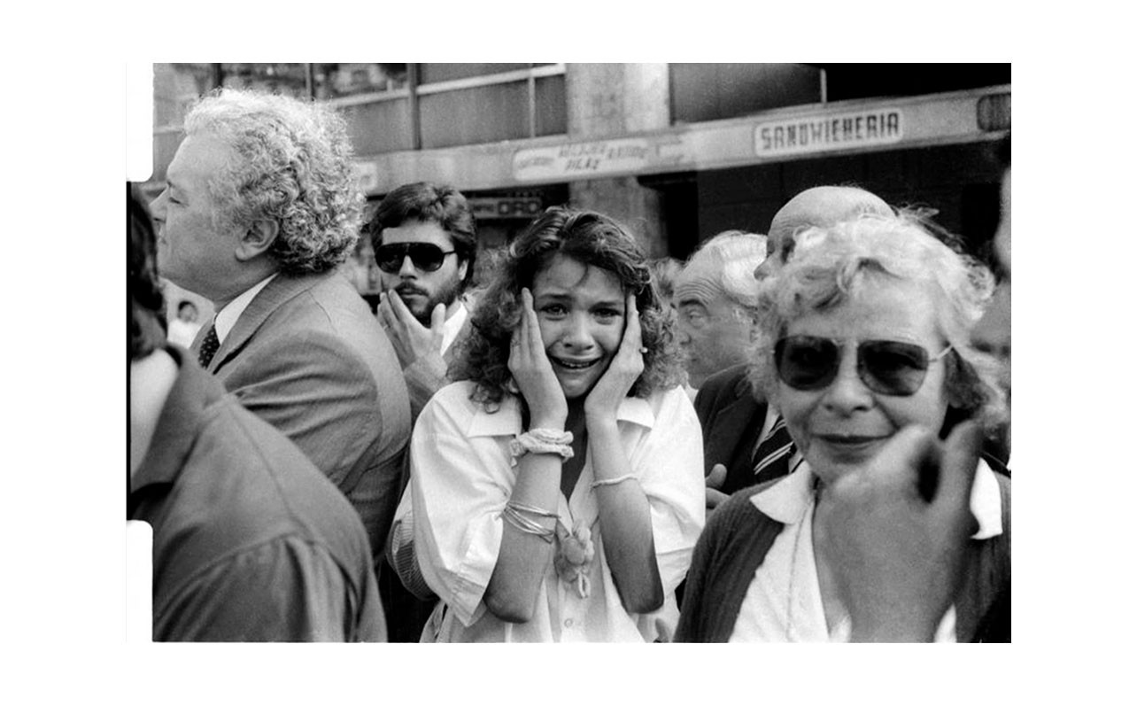 Entierro de Wilson Ferreira Aldunate. Montevideo, 1988, foto Jorge Vidart.