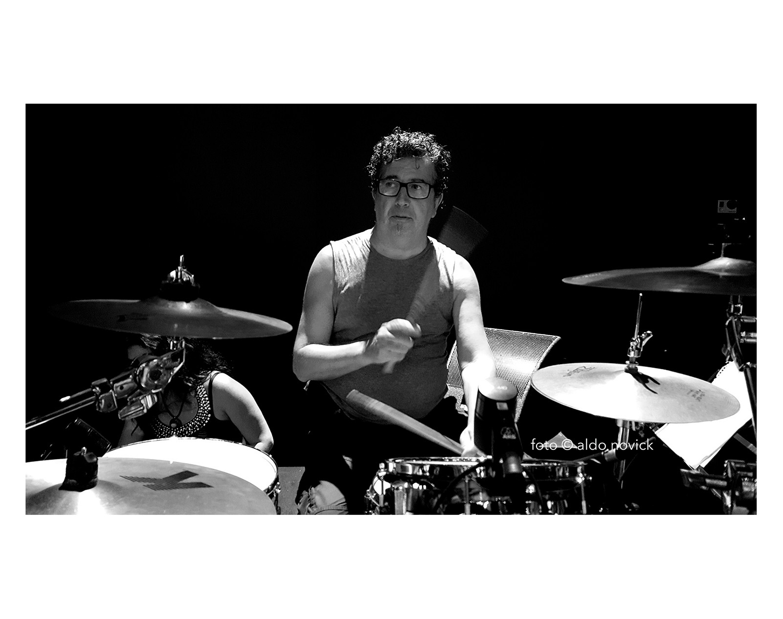 G.Etchenique, prueba de sonido Homenaje a Darnauchans, T.Solís, 2017, foto © aldo novick