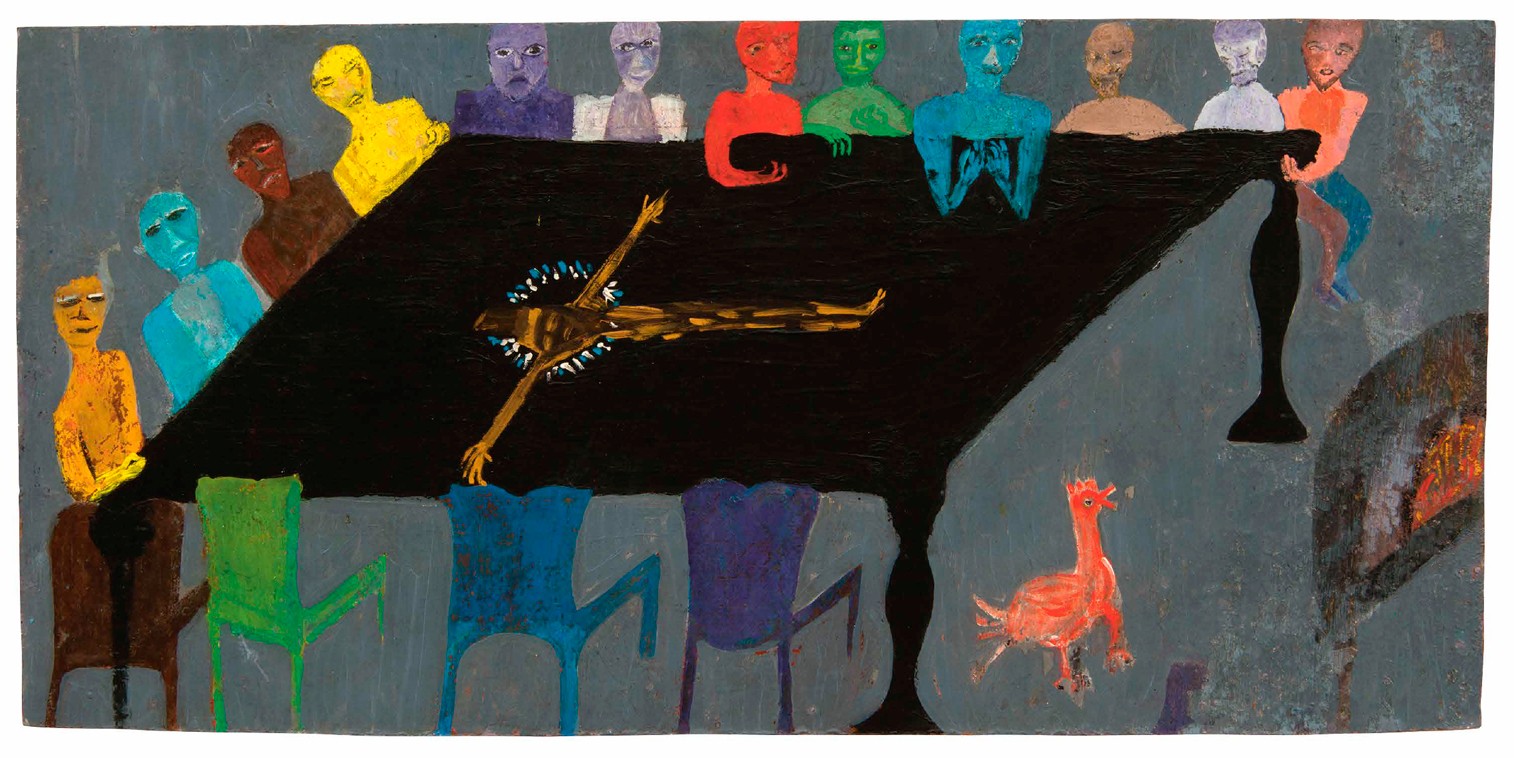 La Cena, 1964, Óleo sobre madera pintada