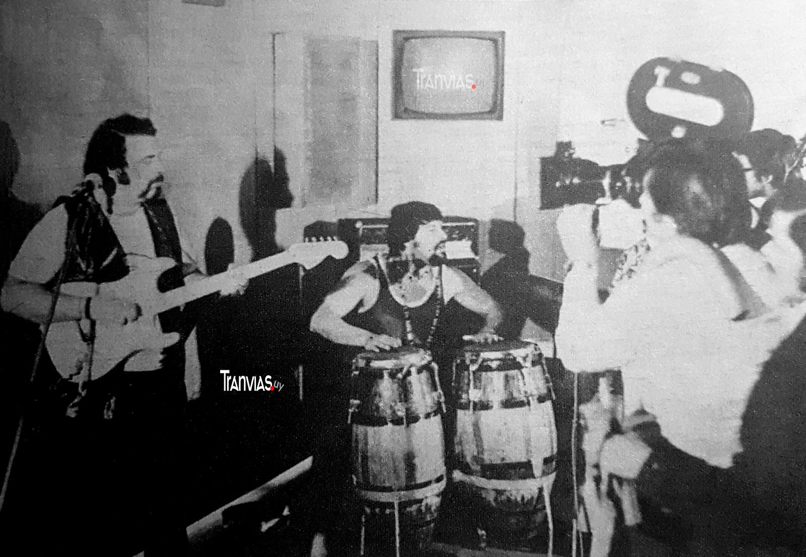 La RAI Televisión Italiana filmando a Tótem