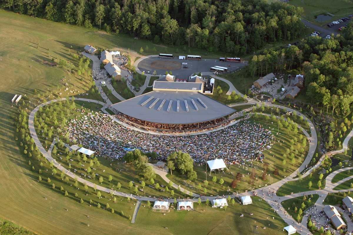 Pavilion actual, vista aérea