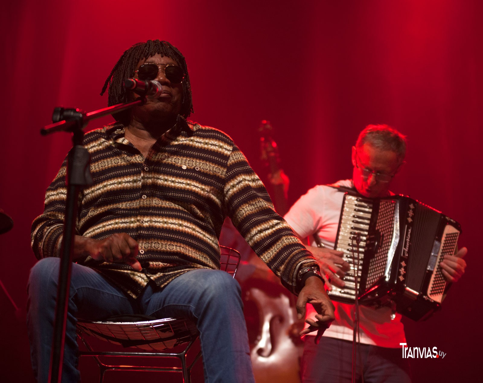 Milton Nascimento, Hugo Fattoruso, octubre 2018 - foto aldo novick