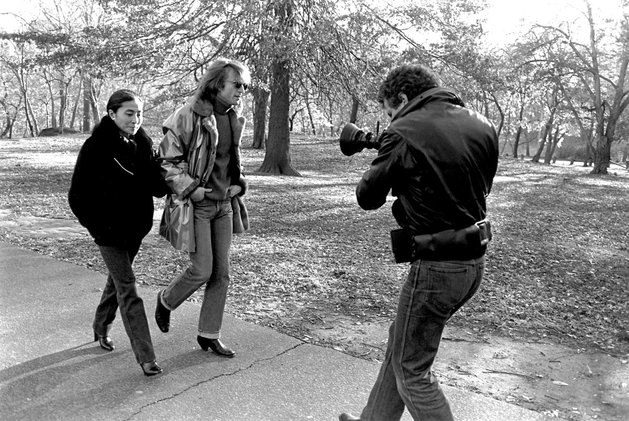 Rodaje en el Central Park, imágenes que fueron utilizadas en el film Imagine