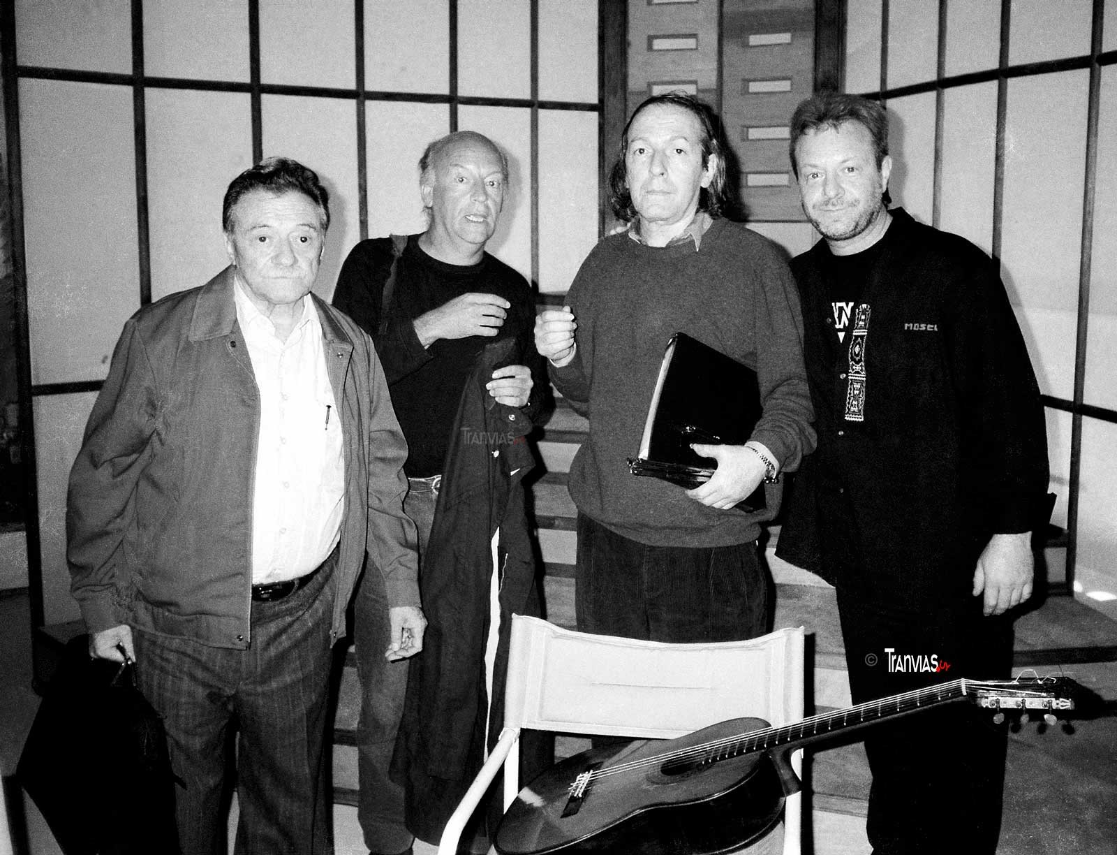 Benedetti, Galeano, Viglietti, Gieco, foto aldo novick, 1995
