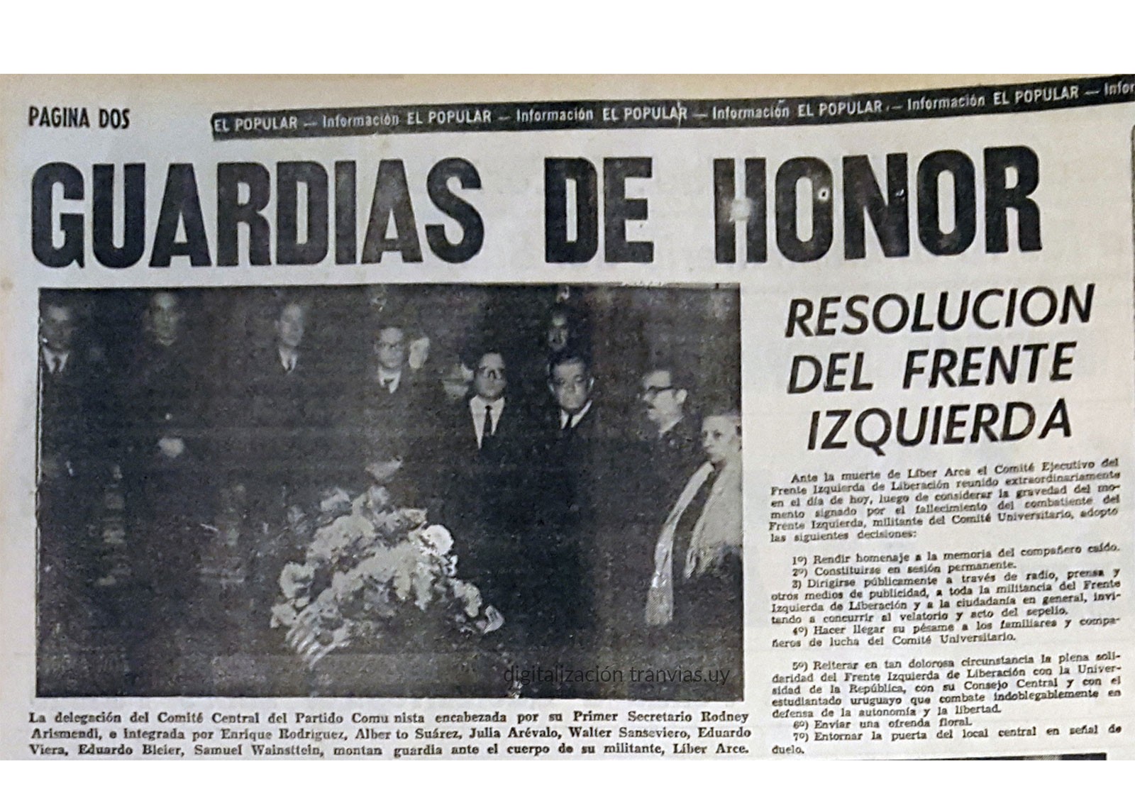 Diario El popular, 1968