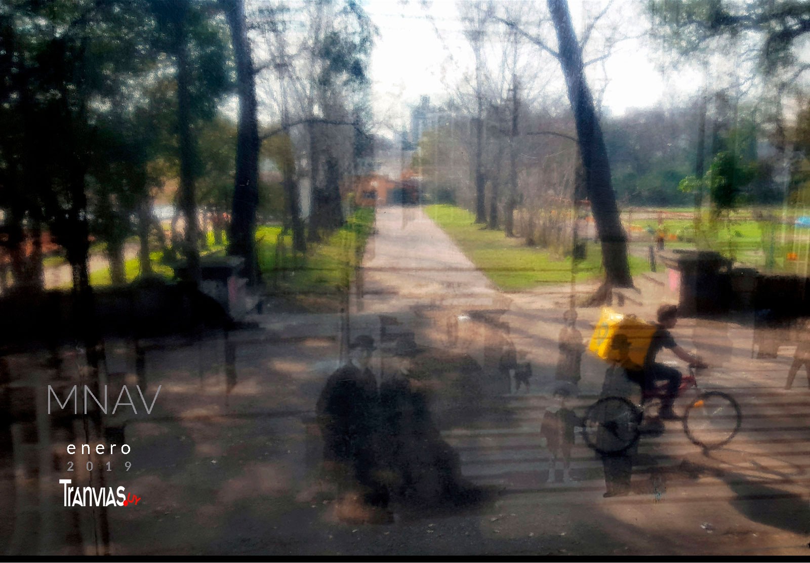imagen registrada desde un ventanal, en una de las salas de MNAV, foto aldo novick