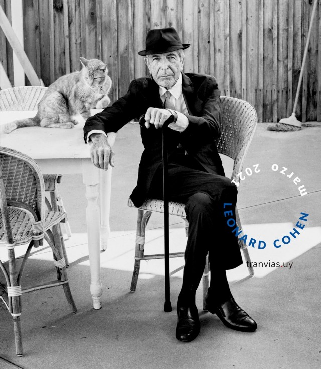 Leonard Cohen en su casa de Los Ángeles en setiembre de 2016, foto Graeme Mitchell 