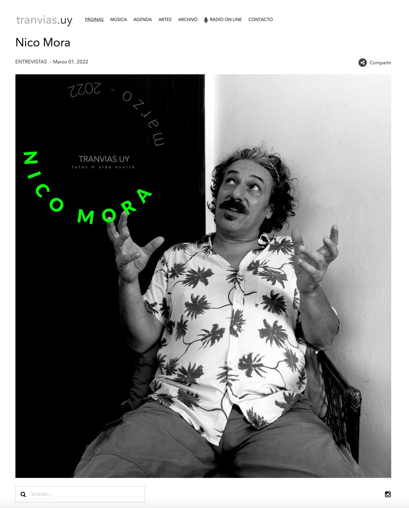 Nico Mora, marzo 2022