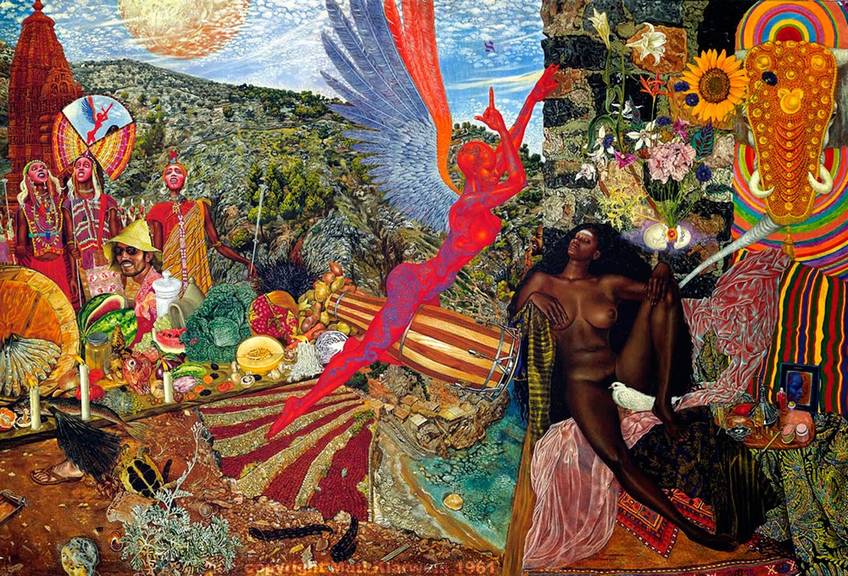 lp Abraxas, pintura Mati Klarwein